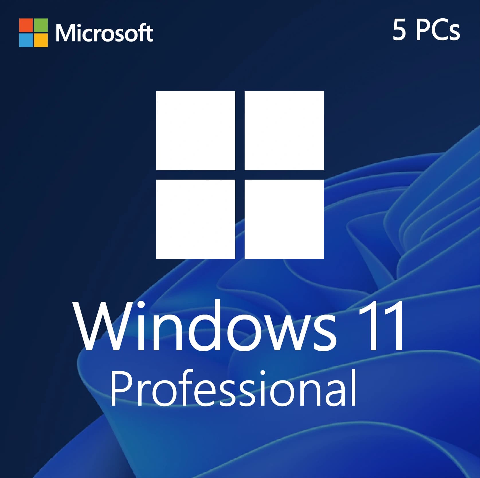 Microsoft Windows 11 Pro For 5 PCs – Lifetime License