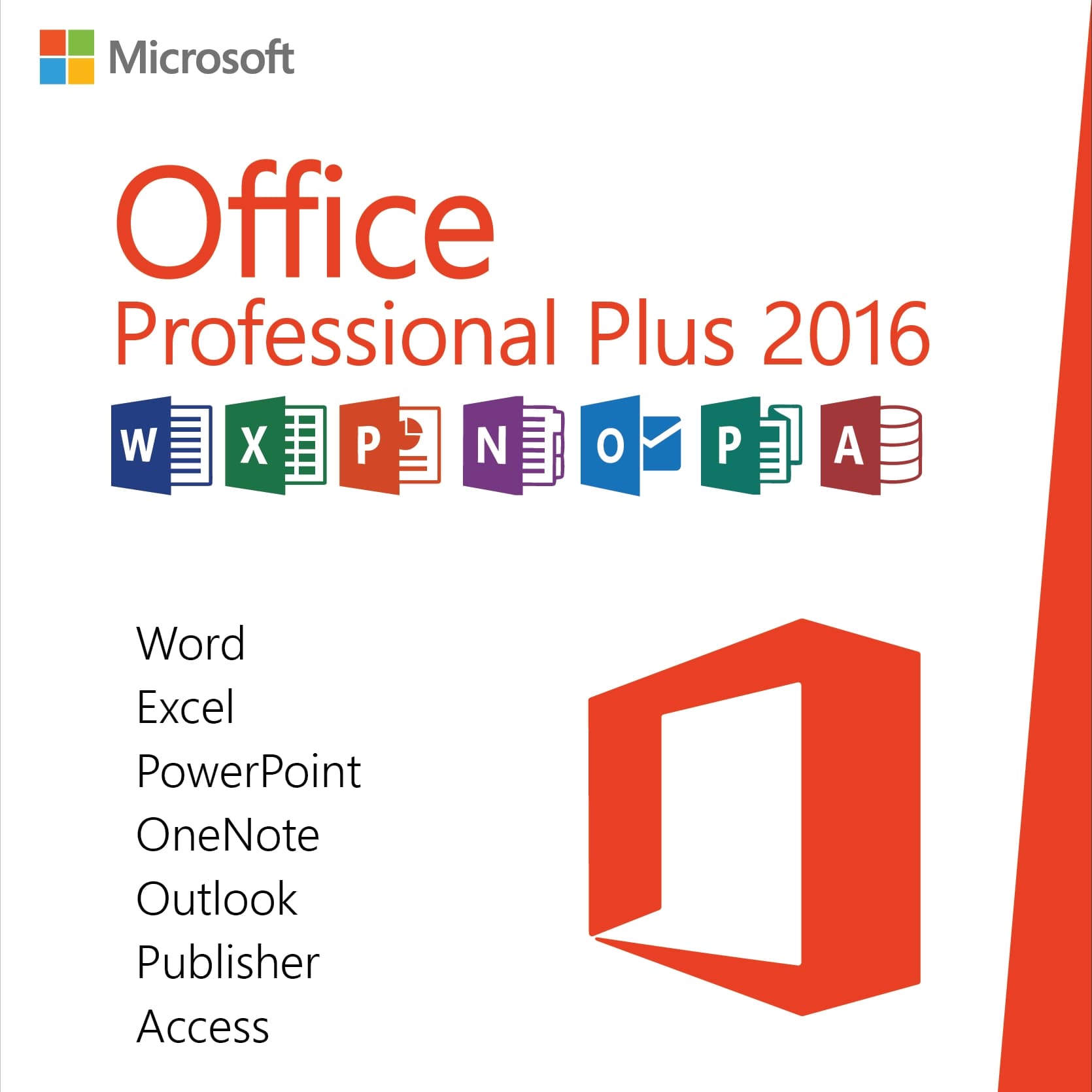 Microsoft Office 2016 Professional Plus – Lifetime License | Instant Delivery