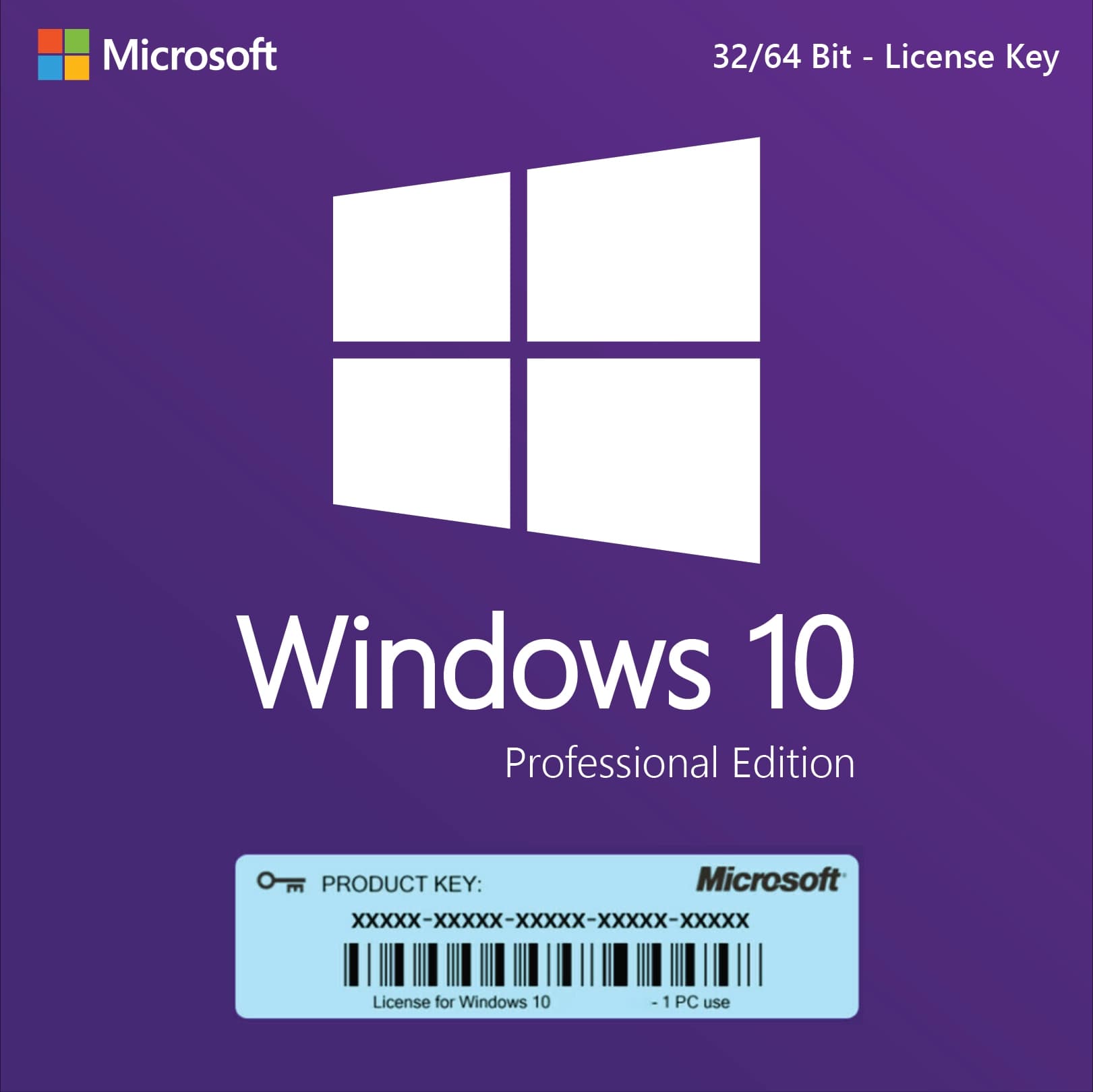 Microsoft Windows 10 Pro Lisence Key - Professional Edition