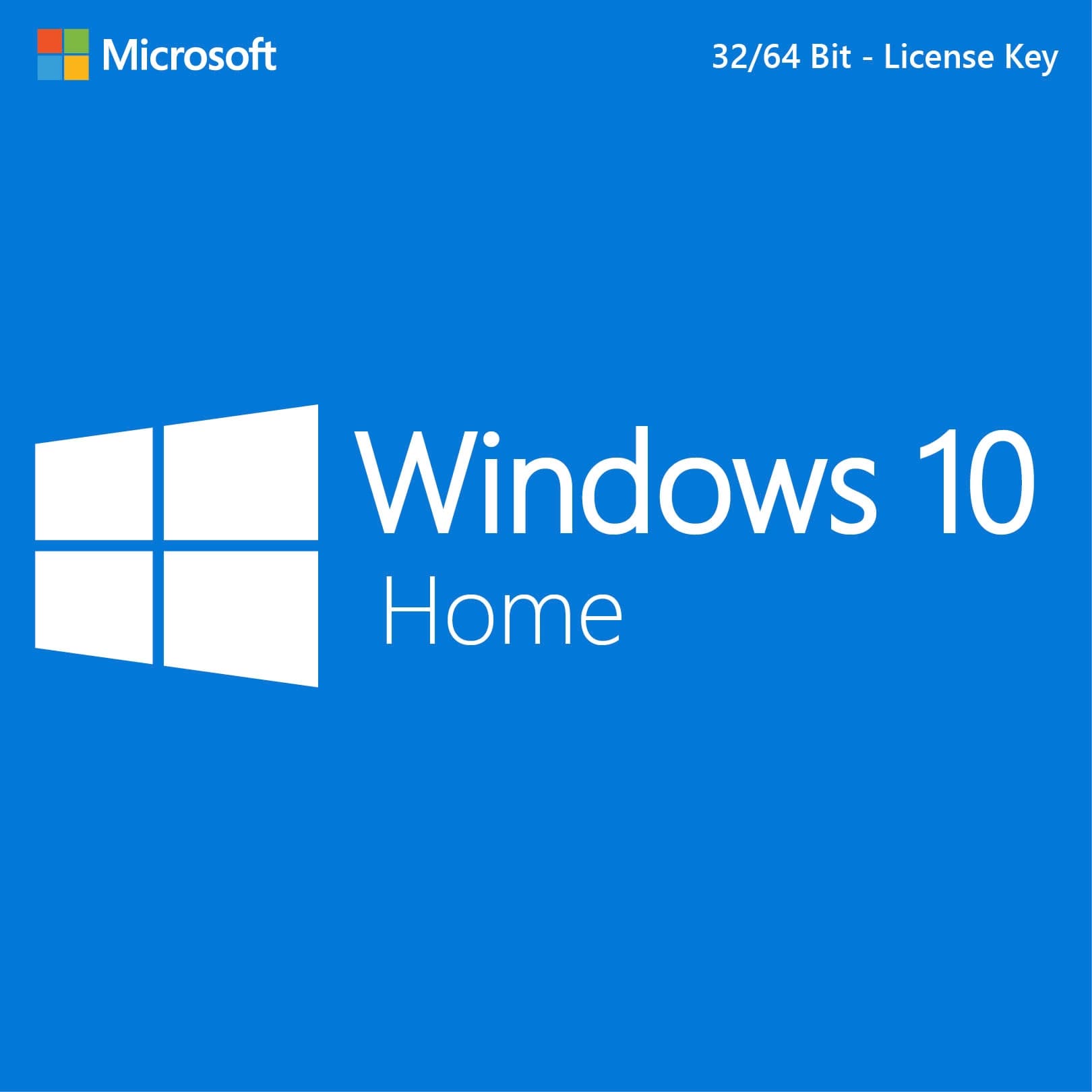 Microsoft Windows 10 Home 32/64 Bit - Lifetime License Key