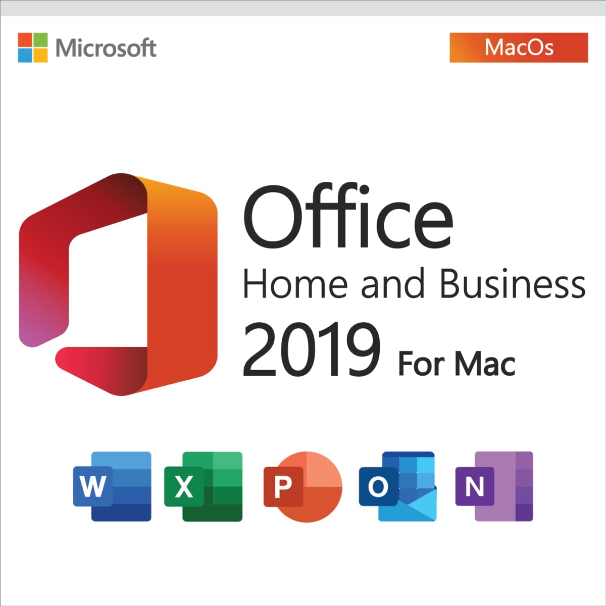 Microsoft Office 2019 Home and Business For Mac Lifetime License