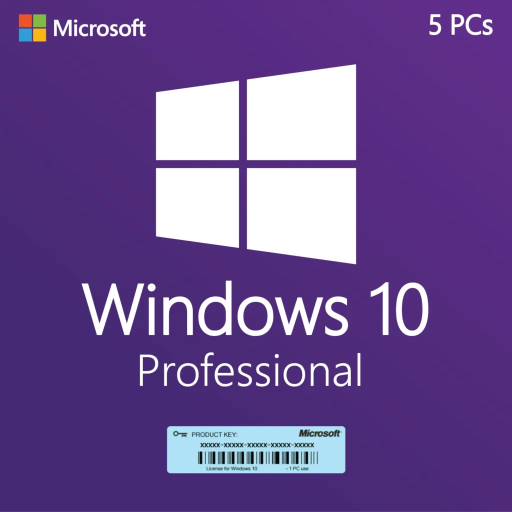 Windows 10 Professional for 5PCs