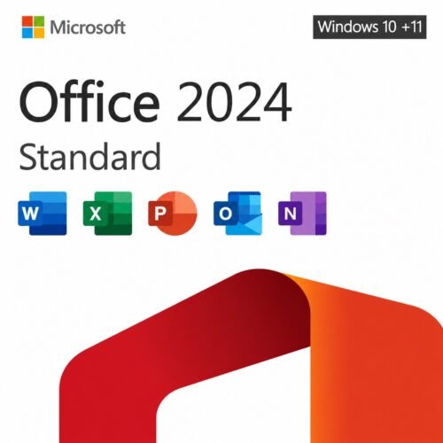 Microsoft Office LTSC 2024 Standard product graphic with Word, Excel, PowerPoint, Outlook and OneNote icons