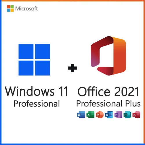 Microsoft Windows 11 Professional + Microsoft Office 2021 Professional Plus – Bundle Microsoft Windows 11 Professional + Microsoft Office 2021 Professional Plus – Bundle